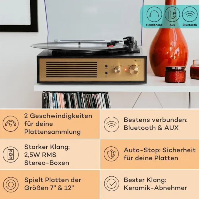 Виниловый проигрыватель стереосистема Berklee TT Classic из Германии Днепр - изображение 7