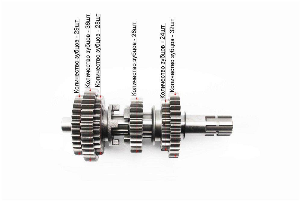 Коробка передач (два вали з шестернями) СG-200cc "вал первинний 13зуб." Киев - изображение 3