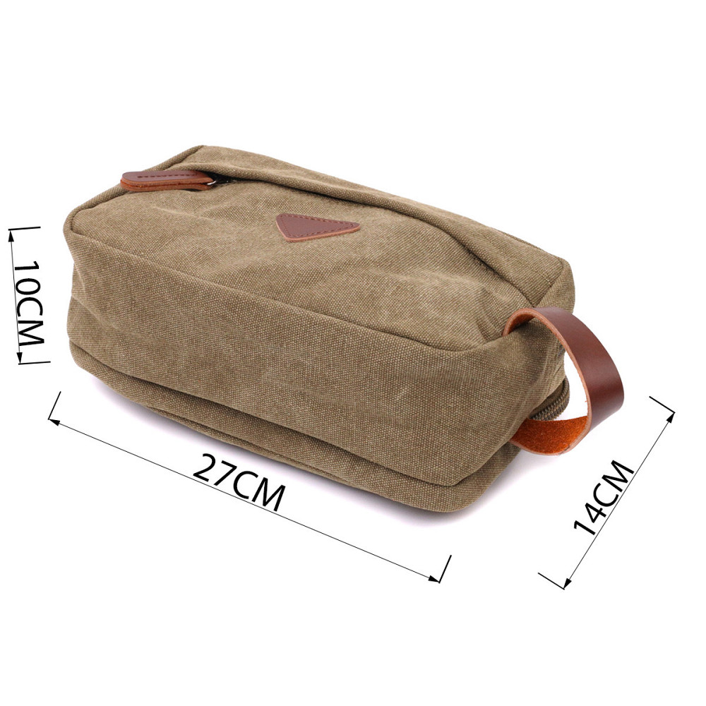 Мужская барсетка на два отделения из качественного текстиля Vintage 22231 Оливковый Киев - изображение 8