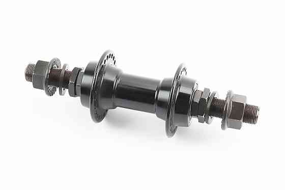 Втулка передня BMX алюмінієва 14Gx48H, 2 пром-підшипники 6902 2RS, вісь 14мм, кріпл. гайка, чорна WZ-A272FB Київ