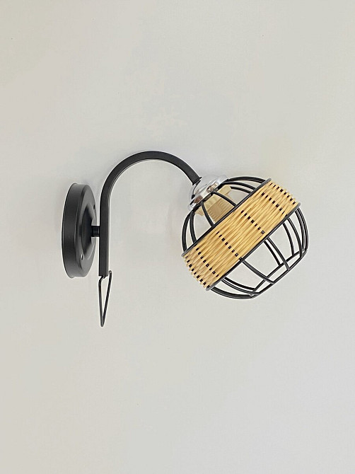 Настінне бра на 1 плафон B-91179A/1 чорний+хром Коломия - фото 1