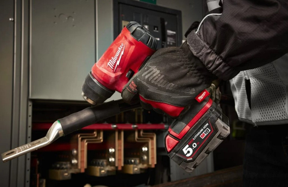 Термо-подветовка аккумуляторная MILWAUKEE, M18 BHG-502C (+ заряд.устройство, 2 аккум.Х 5Аг, кейс) Одесса - изображение 6