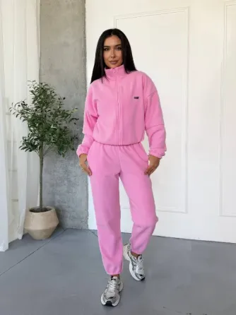 Женский теплый костюм из двустороннего флиса 