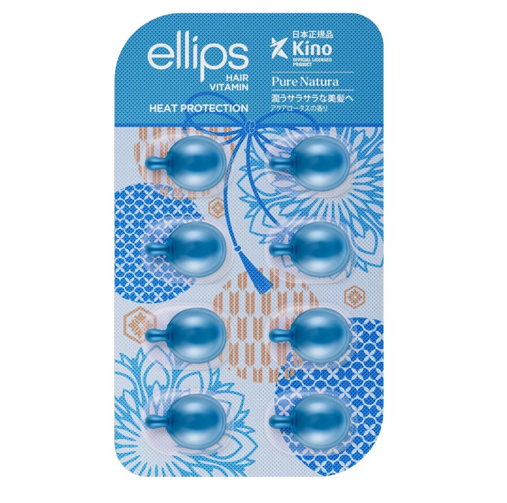 Витамины-масло для волос Сила Лотоса Pure Natura with Blue Lotus Extract Ellips 8 шт Киев - изображение 1