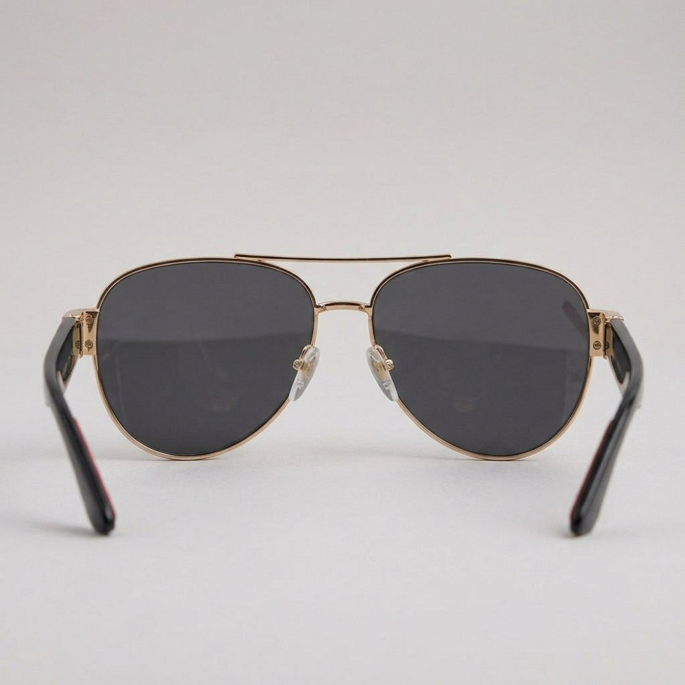 Солнцезащитные мужские очки авиаторы Pr167 gold Lux Киев - изображение 3