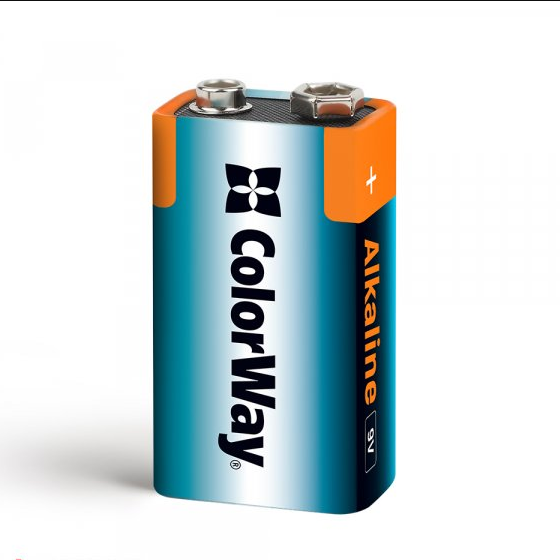 Батарейка лужна 9V/6LR61 (бл-1шт) ColorWay Житомир - фото 1