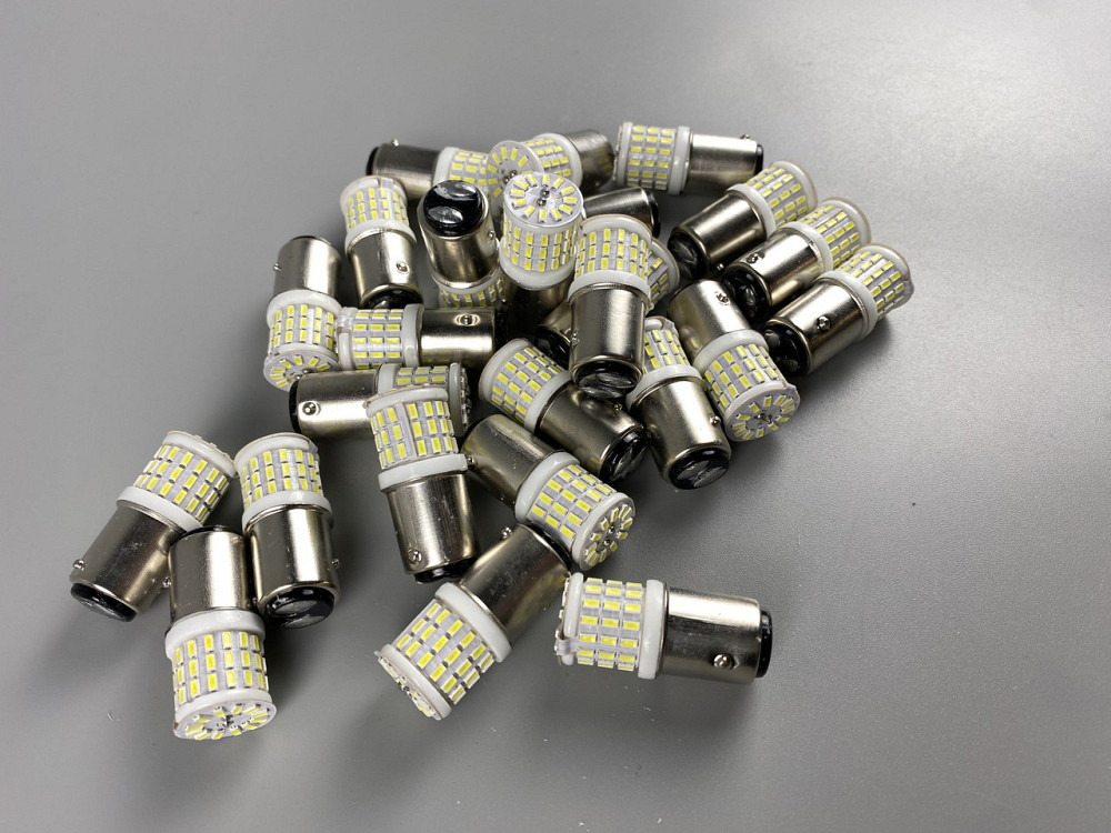 Лампа LED стоп-сигналу і покажчика повороту 12V з 2-х контактним цоколем 1157 BAY15d Мукачево - фото 8