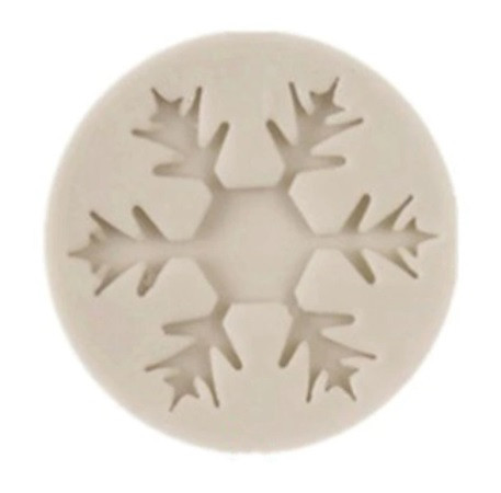 Молд Снежинка для мастики 4 см серый Киев - изображение 1