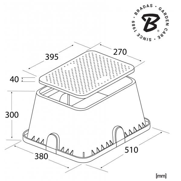Коробка клапанна, люк, "Standard" 51x38см, DSSZ-P5138G Київ - фото 4