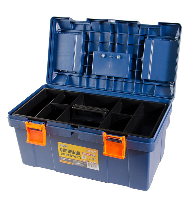 MASTERTOOL Скриня для інструментів MASTERTOOL з пластиковими замками органайзери 20" 500х270х24 Київ - фото 2