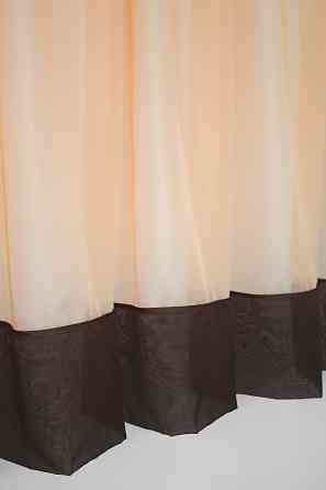 Кухонная занавеска VR-Textil № 047к персиковый с венге 270х170 см (50-457) Киев