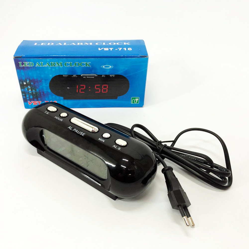 Настольные часы с автоматической подсветкой, Настольные часы с будильником Лед RL-86 Львов - изображение 9