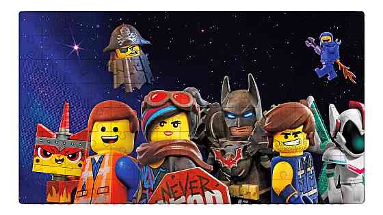 Пазли (А4) на магнітній основі з принтом  Лего Космос Lego space Одеса