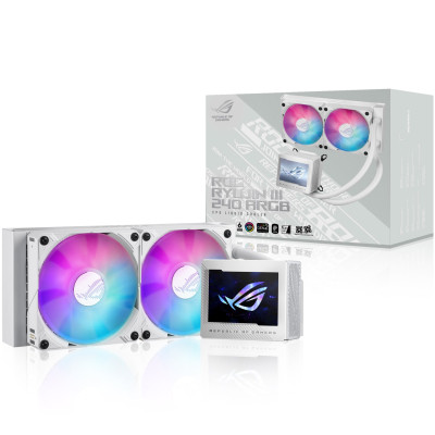 Система жидкостного охлаждения ASUS ROG Ryujin III 240 ARGB White Edition (90RC00K2-M0UAY0) Винница - изображение 7