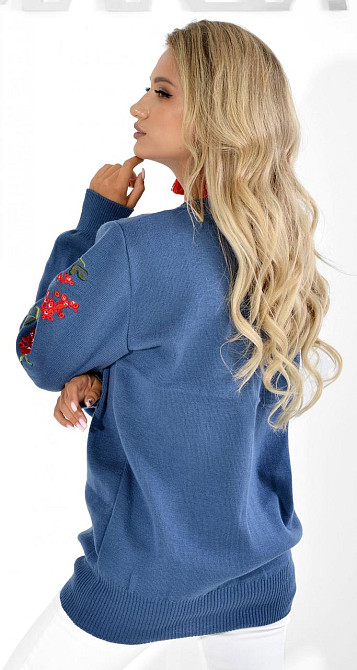 Свитер с красивой вышивкой (46-48) Киев - изображение 6