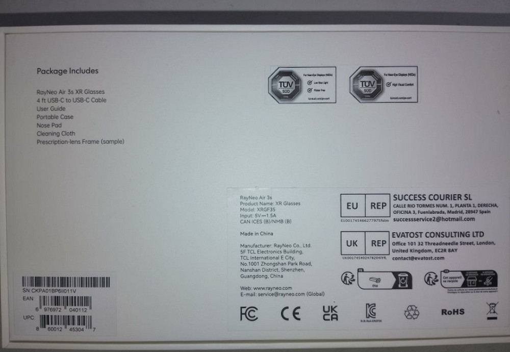 RayNeo Air3s лучше xreal. Харьков - изображение 1