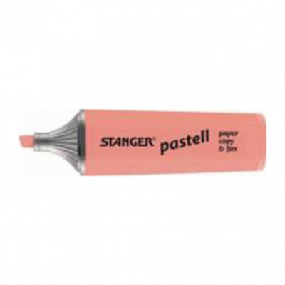 Маркер Stanger текстовий, 1-5мм, пастель, червоний 10 шт (MARKER-TXT-STPASTR10) Вінниця - фото 1