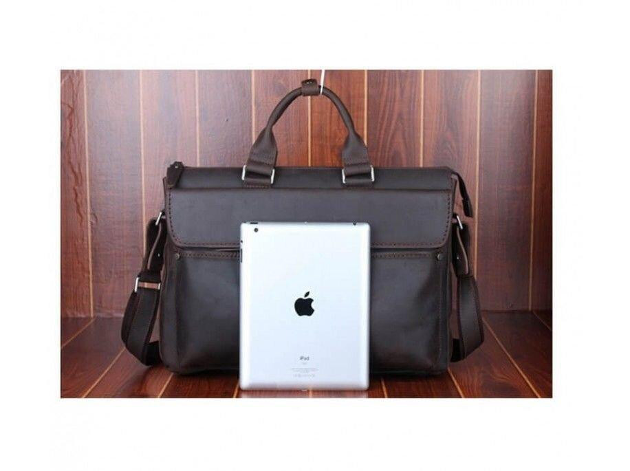 Сумка Vintage 14565 з натуральної шкіри Коричнева Київ - фото 10