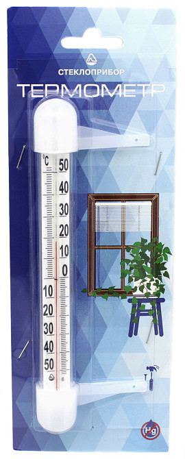 Термометр уличный оконный Стеклоприбор ТБ-3-М1 исп. 14, Стекло Малое Днепр - изображение 1
