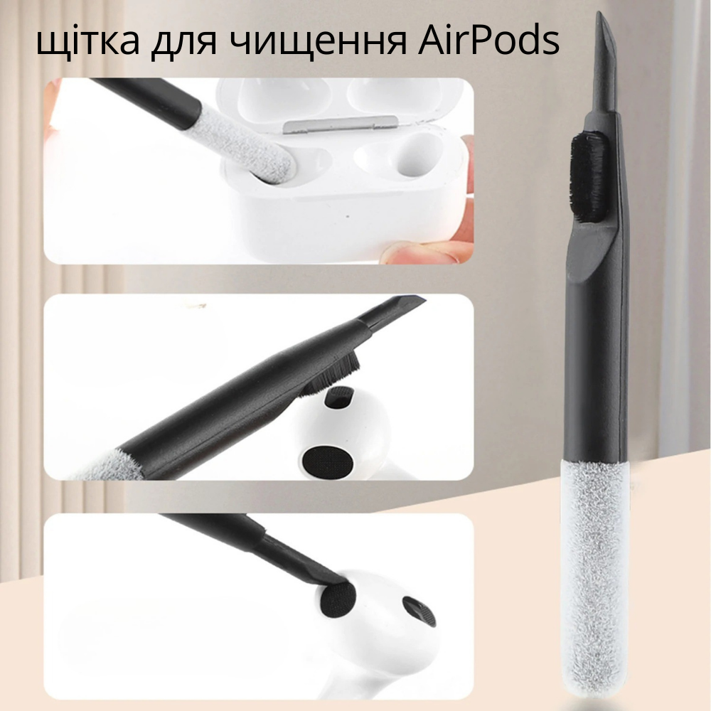 Комплект для чистки гаджетов в кейсе 18в1,набор щёток для чистки,электроники, наушников,клавиатур Каменец-Подольский - изображение 9