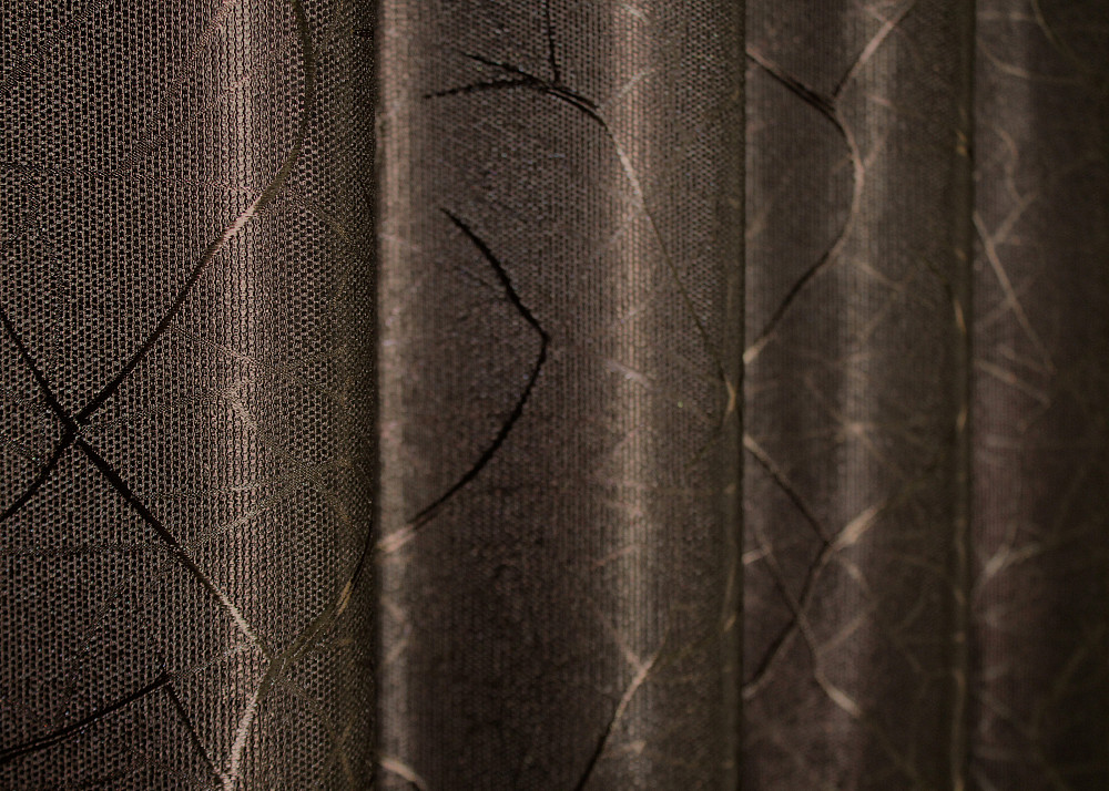 Шторна тканина льон рогожка, колекція "Савана" колір коричневий 688ш Київ - фото 2