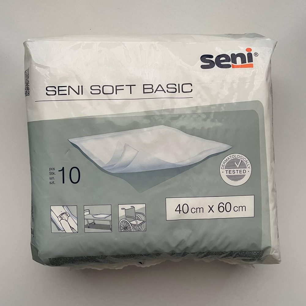 Пелюшки гігієнічні універсальні Seni Soft Basic 40см*60см, 10 шт. Кривий Ріг - фото 1