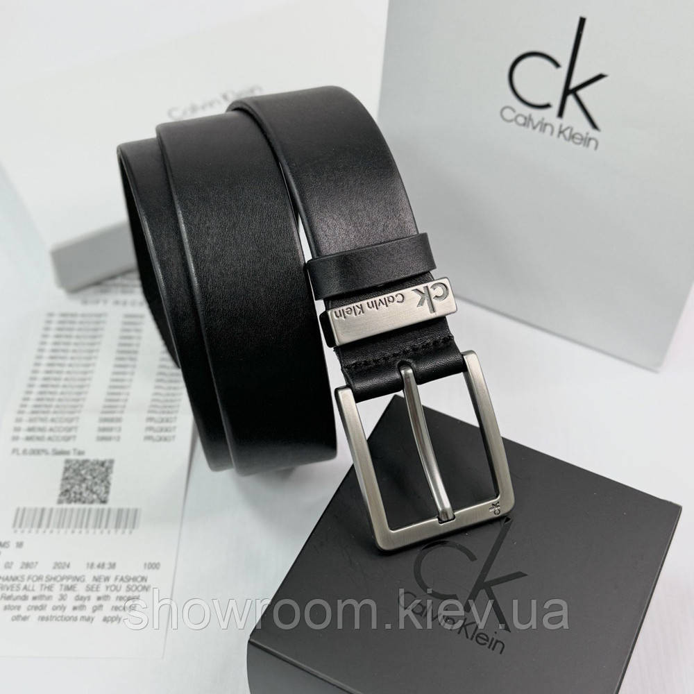 Мужской брендовый ремень из натуральной кожи (410) Киев - изображение 3