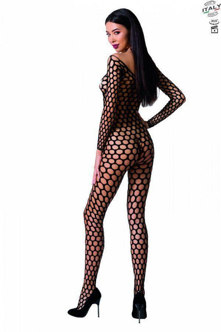 Бодистокинг с крупной сеткой Passion BS077 black Sex Aura Киев - изображение 3