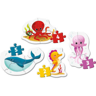 Пазл Clementoni 4 в 1 Sea Life, серия My First Puzzles (20835) Винница - изображение 2