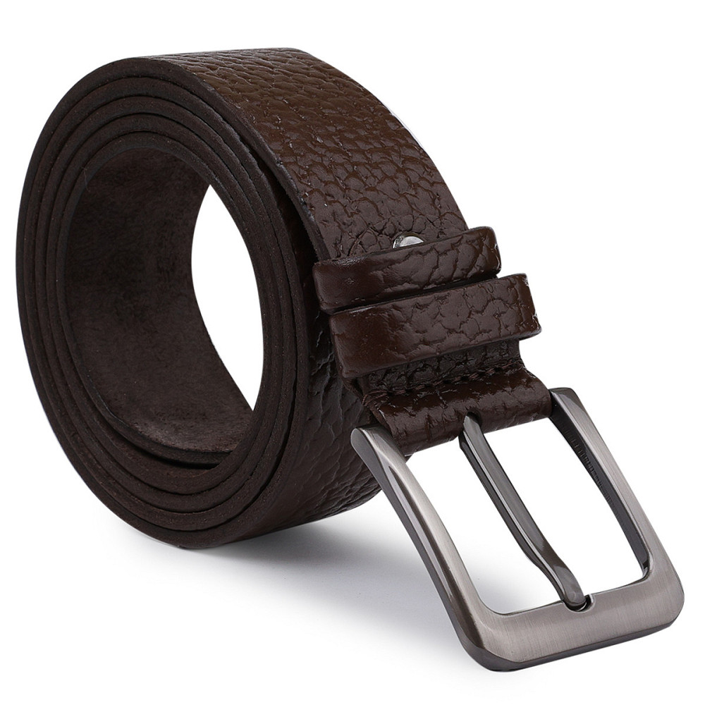 Добротний чоловічий ремінь Vintage 20744 Коричневий Київ - фото 3