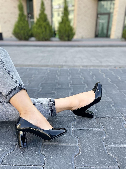Туфлі жіночі YES MILE чорні еко-лак каблук 6см ( -1) Коломыя - изображение 10