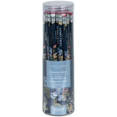 Олівець графітний Axent LA, Gorgeous круглий, з гумкою, НВ (9009/36-22-A) Вінниця - фото 2