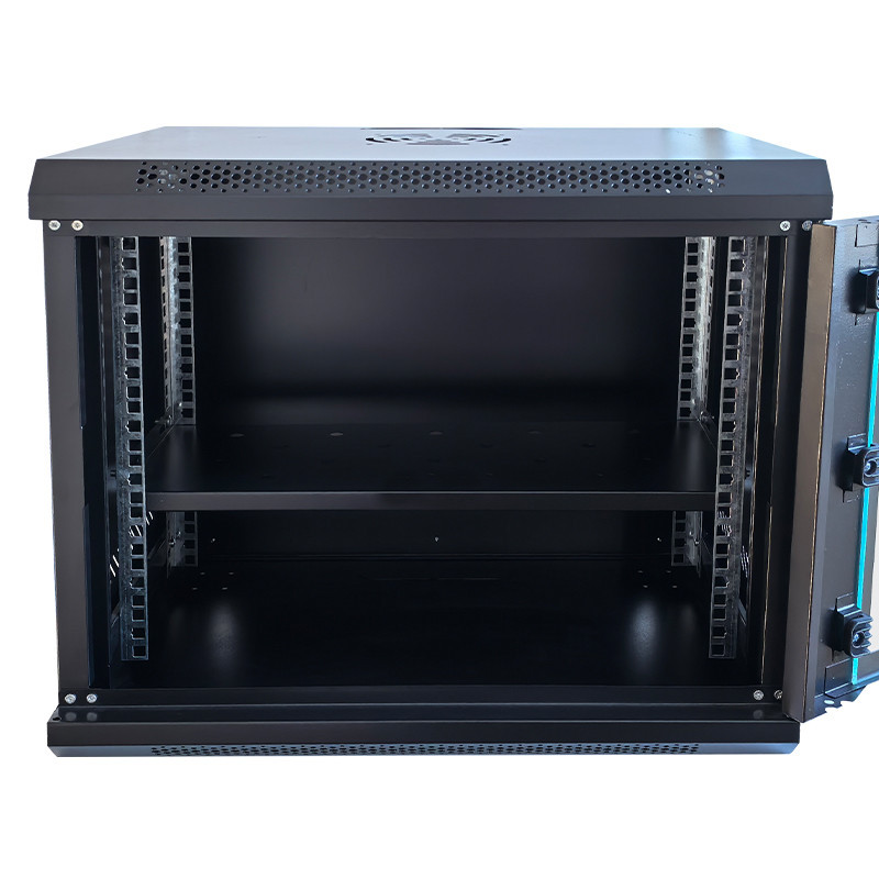 Шкаф серверный настенный с полкой GEAR 9U 19'' 530x400x450 мм., Черный (GWMSN-9U) Киев - изображение 3