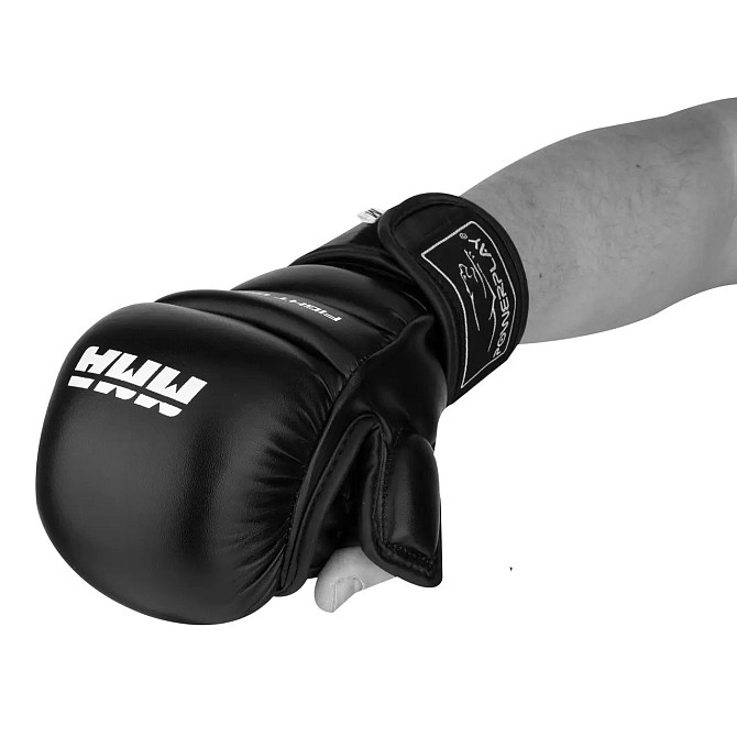 Рукавиці для MMA PowerPlay 3026 Чорні S Киев - изображение 7