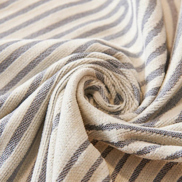 Плед покрывало для дивана и кровати,чехол накидка для мягкой мебели 180х230 см,бело-серый с узором Каменец-Подольский - изображение 7