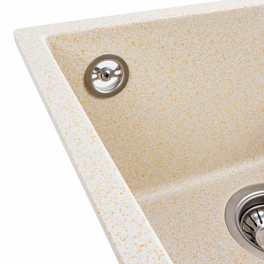 Гранітна мийка для кухні VALESO 4040 RUBA матовий пісок Коломыя - изображение 5