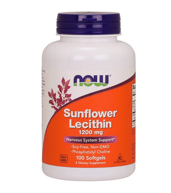 Соняшниковий лецитин (Sunflower Lecithin) 1200 мг 100 капсул Київ - фото 1
