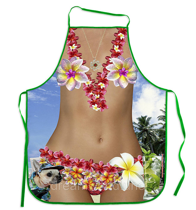 Прикольные фартуки Гавайская девушка Харьков - изображение 1