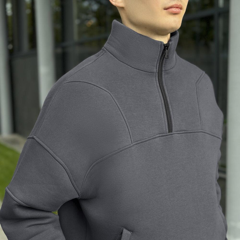 Комплект штани та кофта Pobedov Grand ЗИМА. Темно-сірий спортивний костюм Київ - фото 2