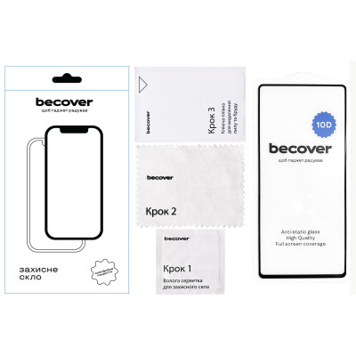 Скло захисне BeCover Google Pixel 7 10D Black (711489) Вінниця - фото 2