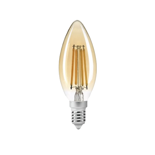 Лампа C37 4W E14 2200К 220V Filament A LED Titanum Житомир - фото 1