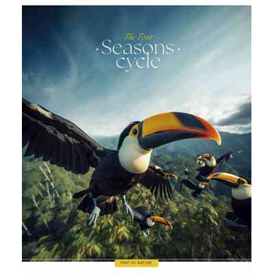 Зошит Школярик Four seasons 60 аркушів клітинка (060-3403K) Вінниця