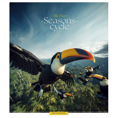 Зошит Школярик Four seasons 60 аркушів клітинка (060-3403K) Вінниця - фото 4