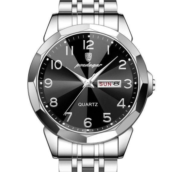 Мужские наручные часы Poedagar Tradition (Серебристые) Киев - изображение 4