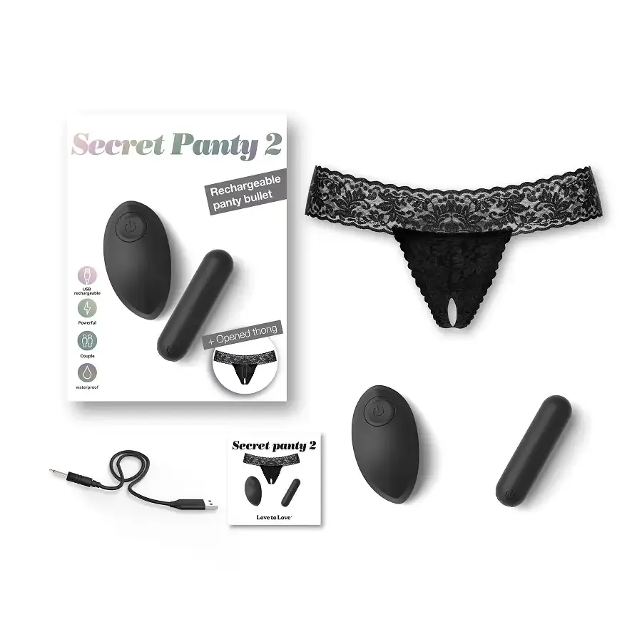 Вібратор Love To Love SECRET PANTY 2, в комплекті трусики, віброкуля, пульт ДК, 10 режимів роботи Львів - фото 4