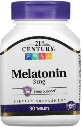 Мелатонин 21st Century Melatonin 3 mg 90 таб Киев