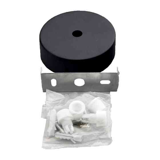 Кріплення стельове для спрямованого світильника, чорний Дніпро