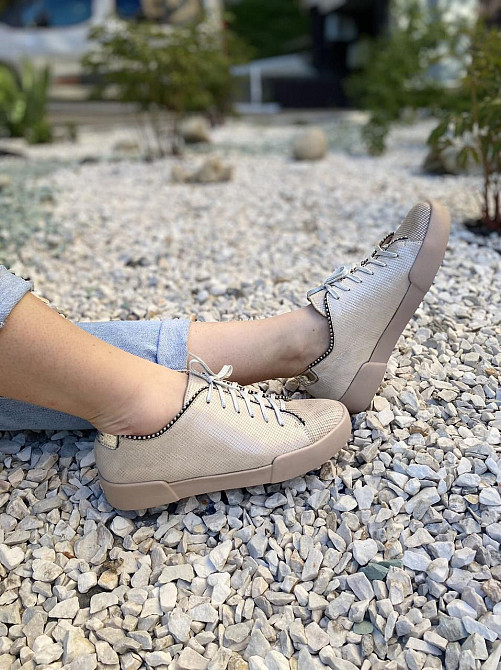 D and V Сліпони жіночі D and V 2038 пудра (літо, шкіра-сатин натуральна) (2241) Коломия - фото 7