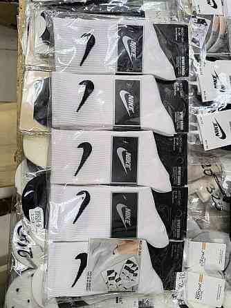 Детские высокие качественные хлопковые носки (Белый. Серый. Черный) в наборе по 5 штук Nike. Размер 31-36 Киев