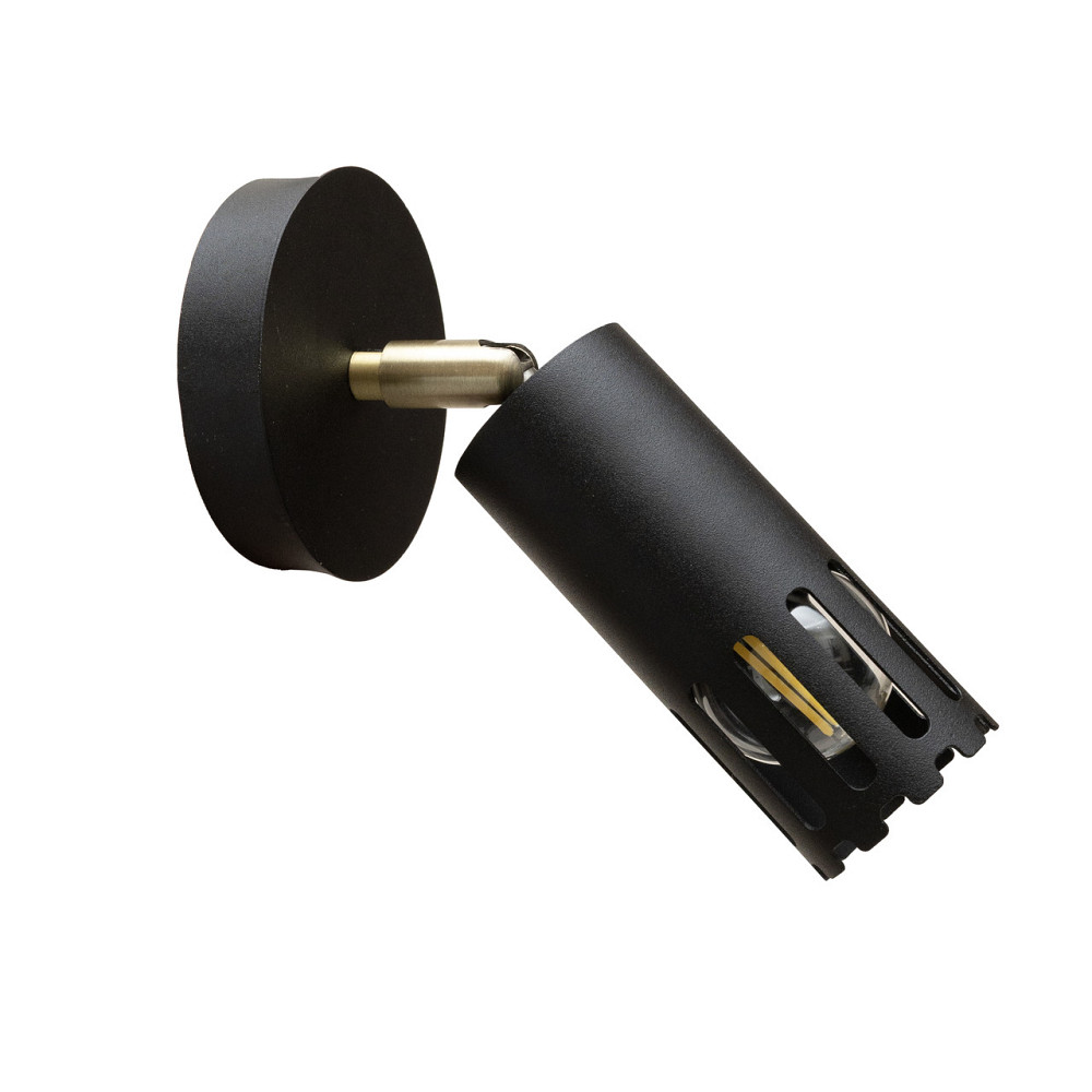 Світильник настінно-стельовий MSK Electric Teramo спот поворотний NL 180501-1 BK Одеса - фото 3